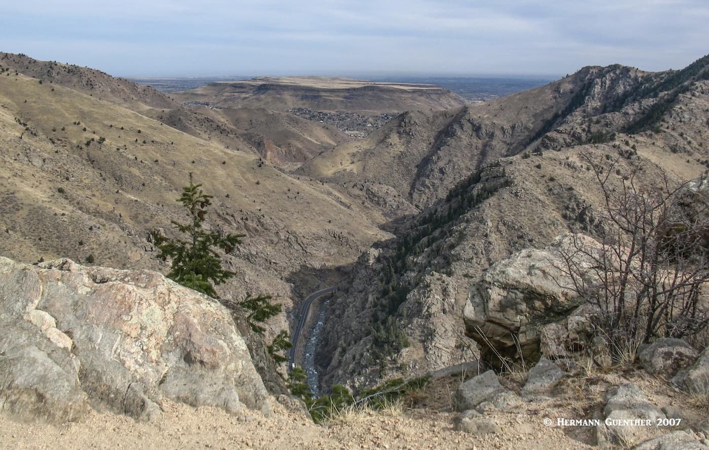 Clear Creek Canyon from Beaverbrook Trail