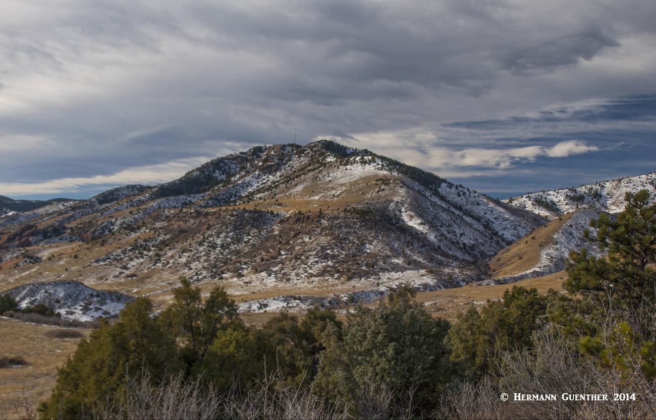Mount Morrison from Dakota Ridge, Jefferson County