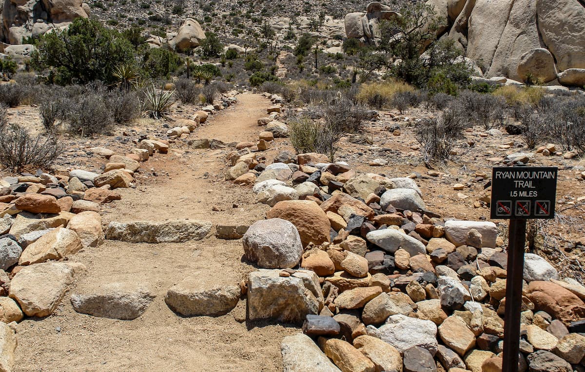Ryan Mountain Trail. Joshua Tree National Park