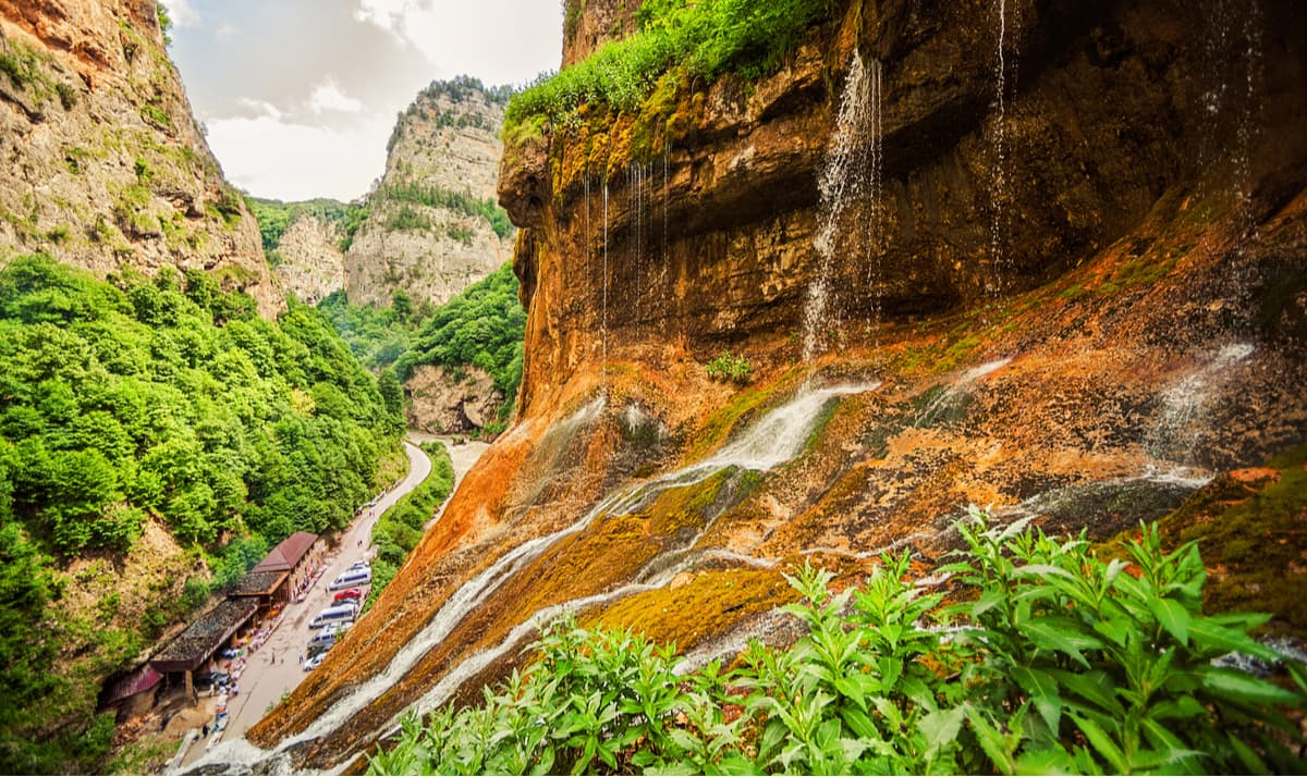Chegem waterfalls. Kabardino-Balkarian Highland State Reserve