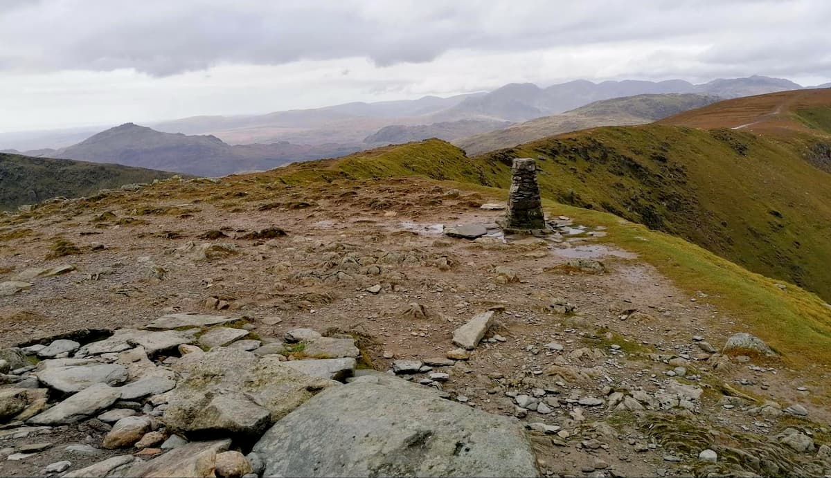 The Old Man of Coniston’s summit cairn, English Lake District