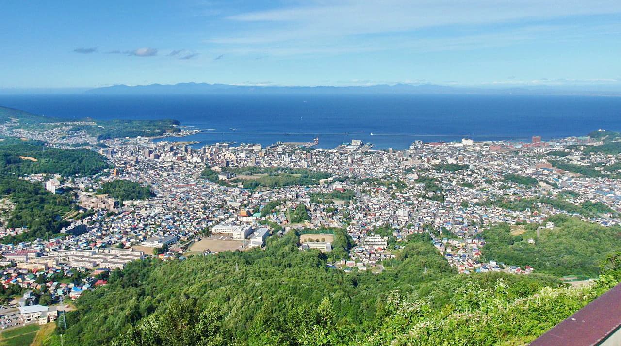 Otaru from Tenguyama. Japan