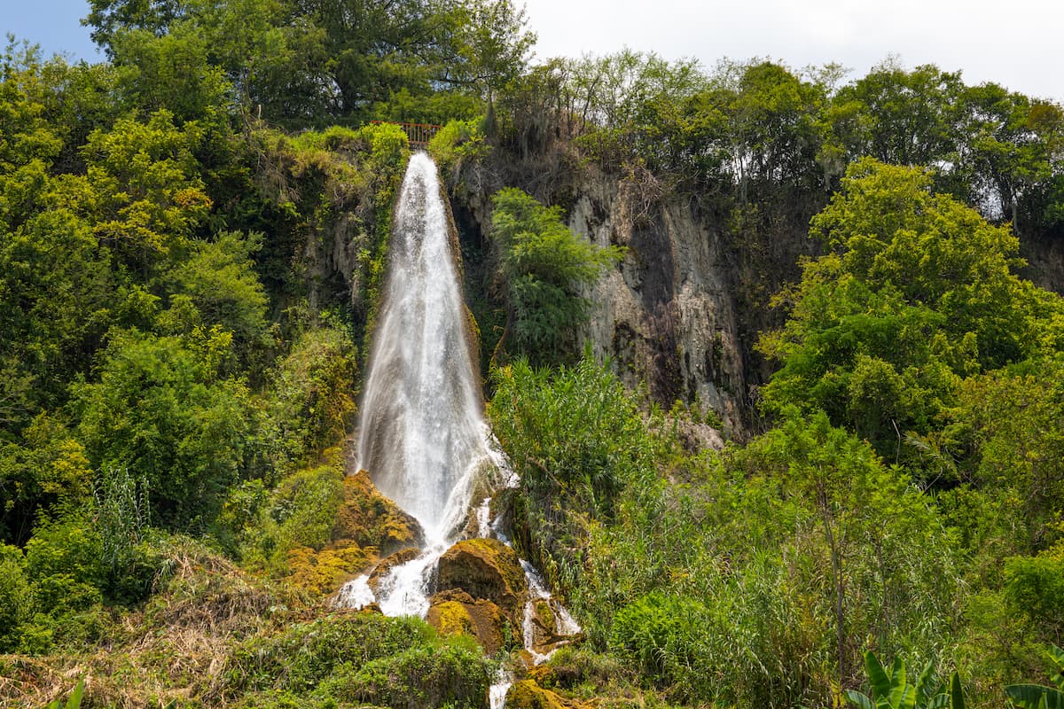 The Waterfall known as El Chorrito, in the Mexican state of Tamaulipas, Mexico