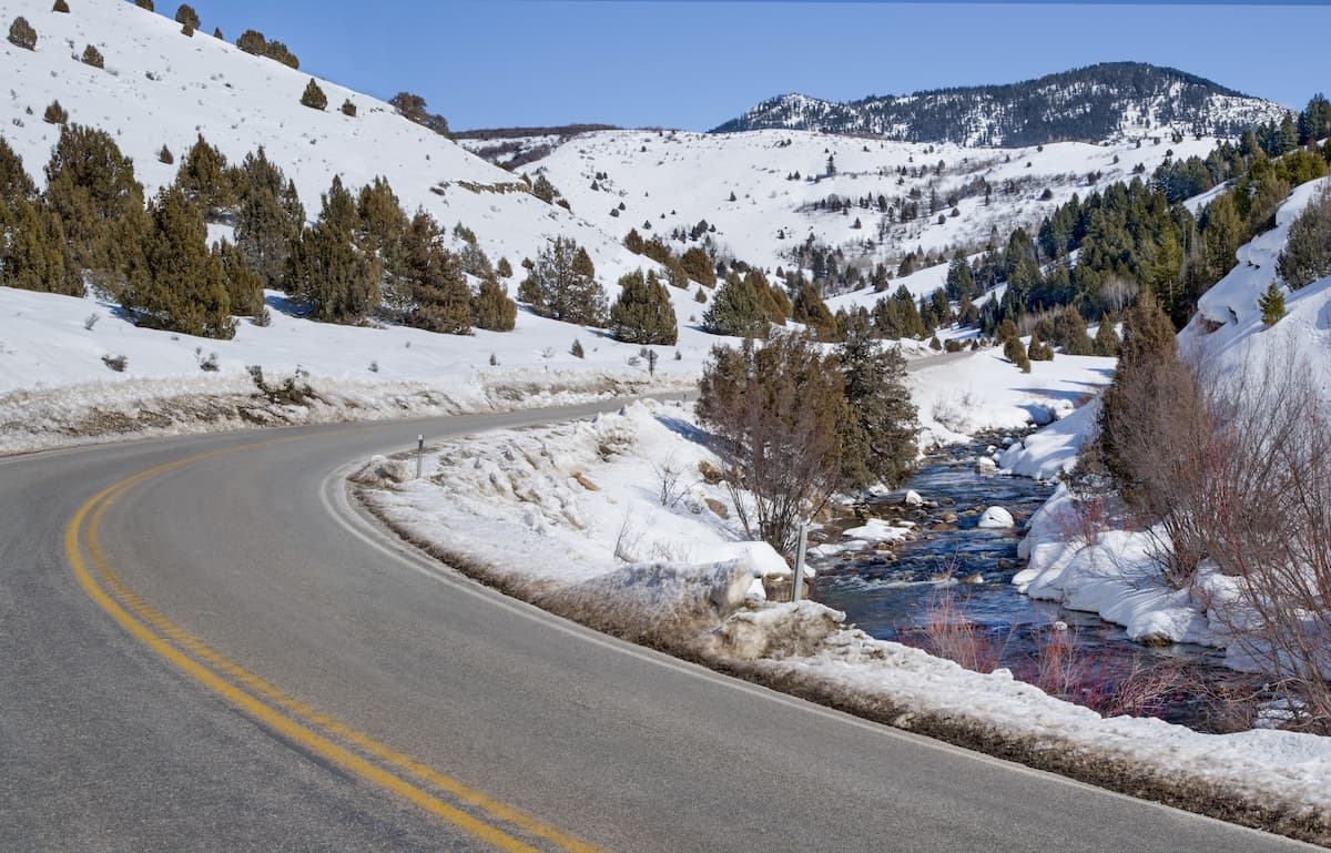 Logan Canyon National Scenic Byway climbs through the Mt. Naomi Wilderness Area 