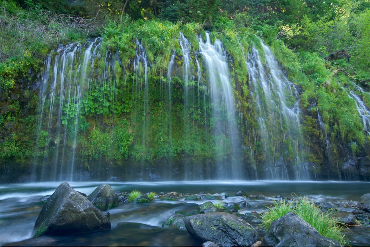 Mossbrae Falls. Mount Shasta Wilderness