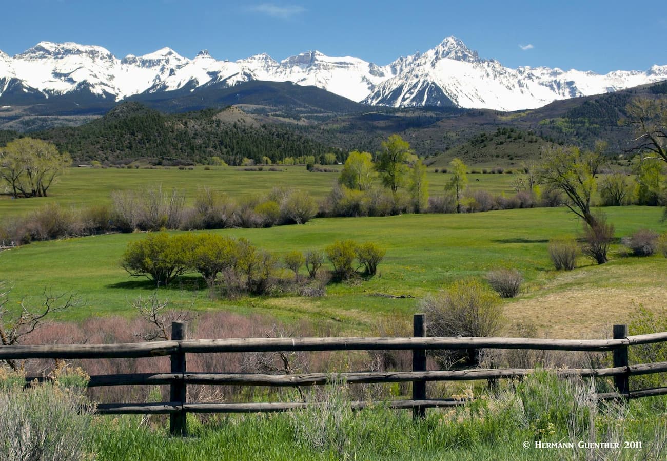 Sneffels Range from Dallas Divide