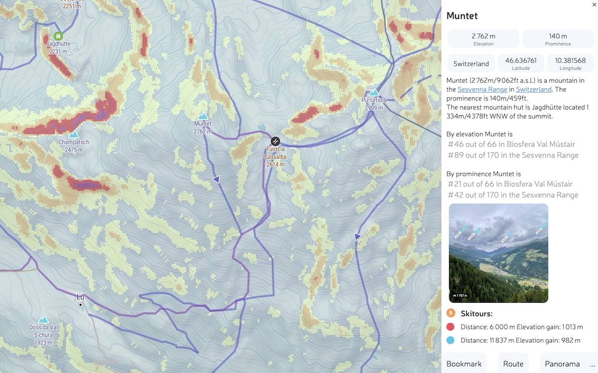 Ski Touring Map