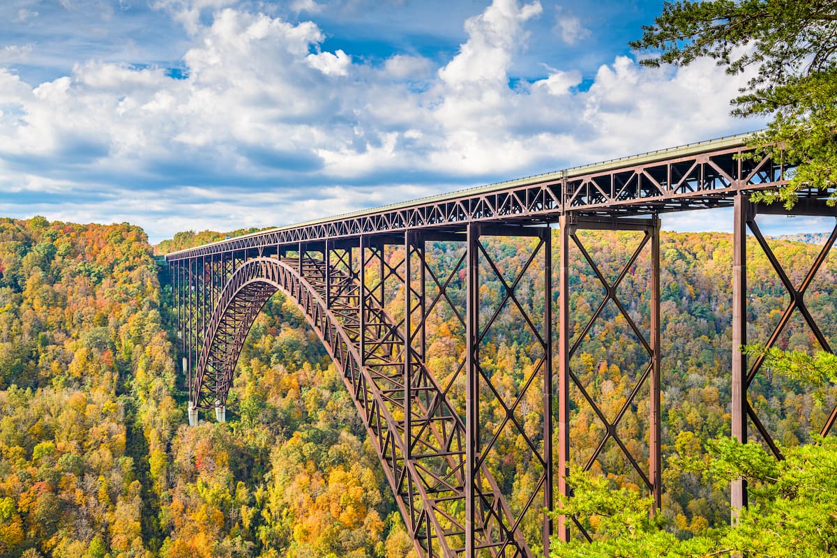 Bridge in autumn,  New River Gorge 