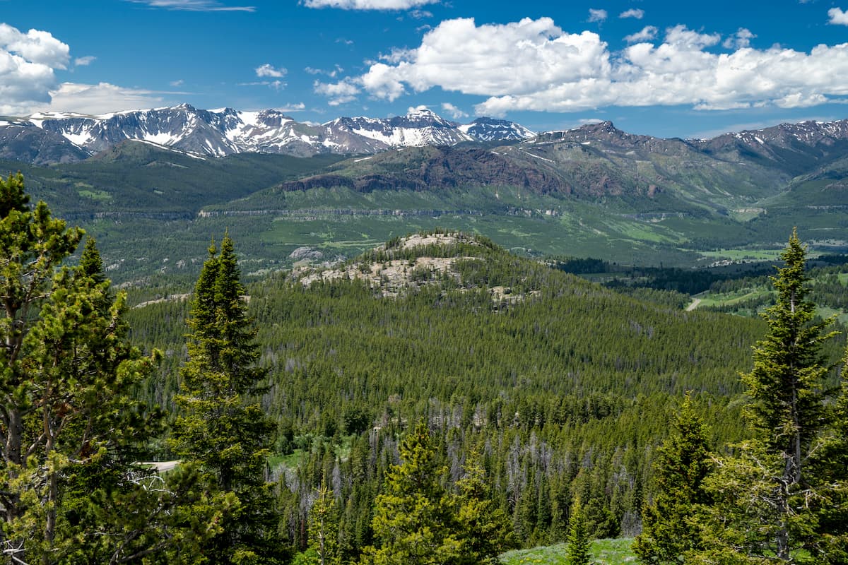 The Pilot Index Overlook,  North Absaroka Wilderness Area