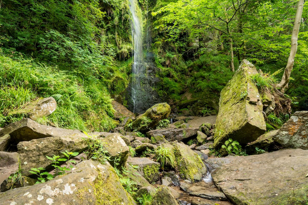 Mallyan Spout Waterfall. North York Moors National Park