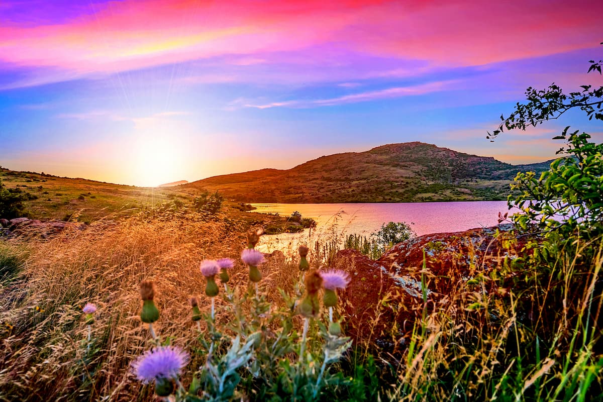 Wichita Mountains Wildlife Refuge near Lawton, Oklahoma
