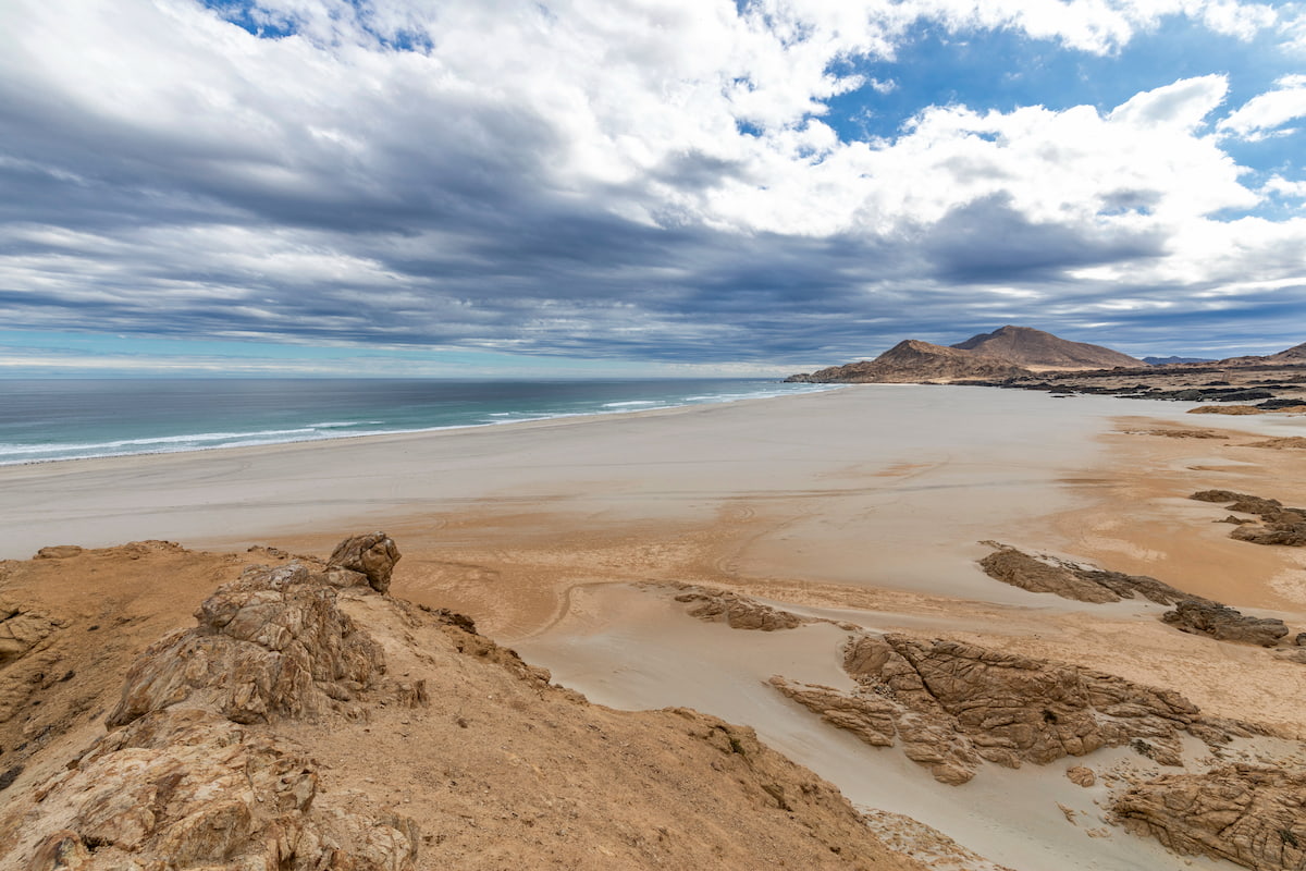 White sands at 'Playa Blanca' beach in Pan de Azucar National Park. Chile
