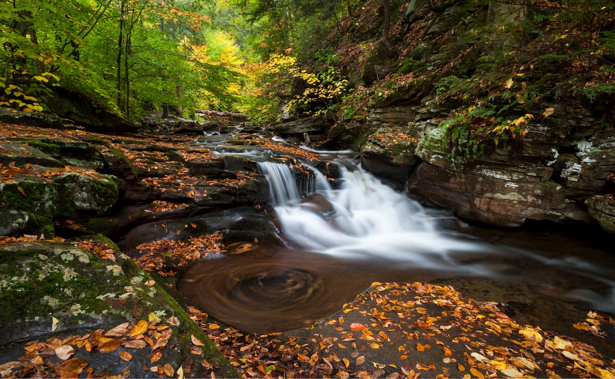 Le catene montuose degli Allegheny, Pennsylvania.