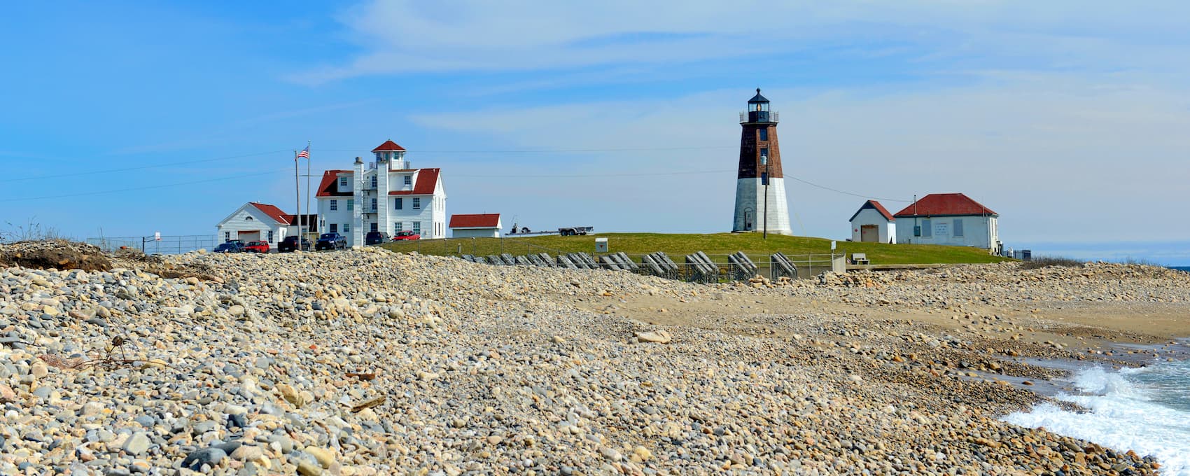 Point Judith Lighthouse was built in 1857 in Narragansett, Rhode Island