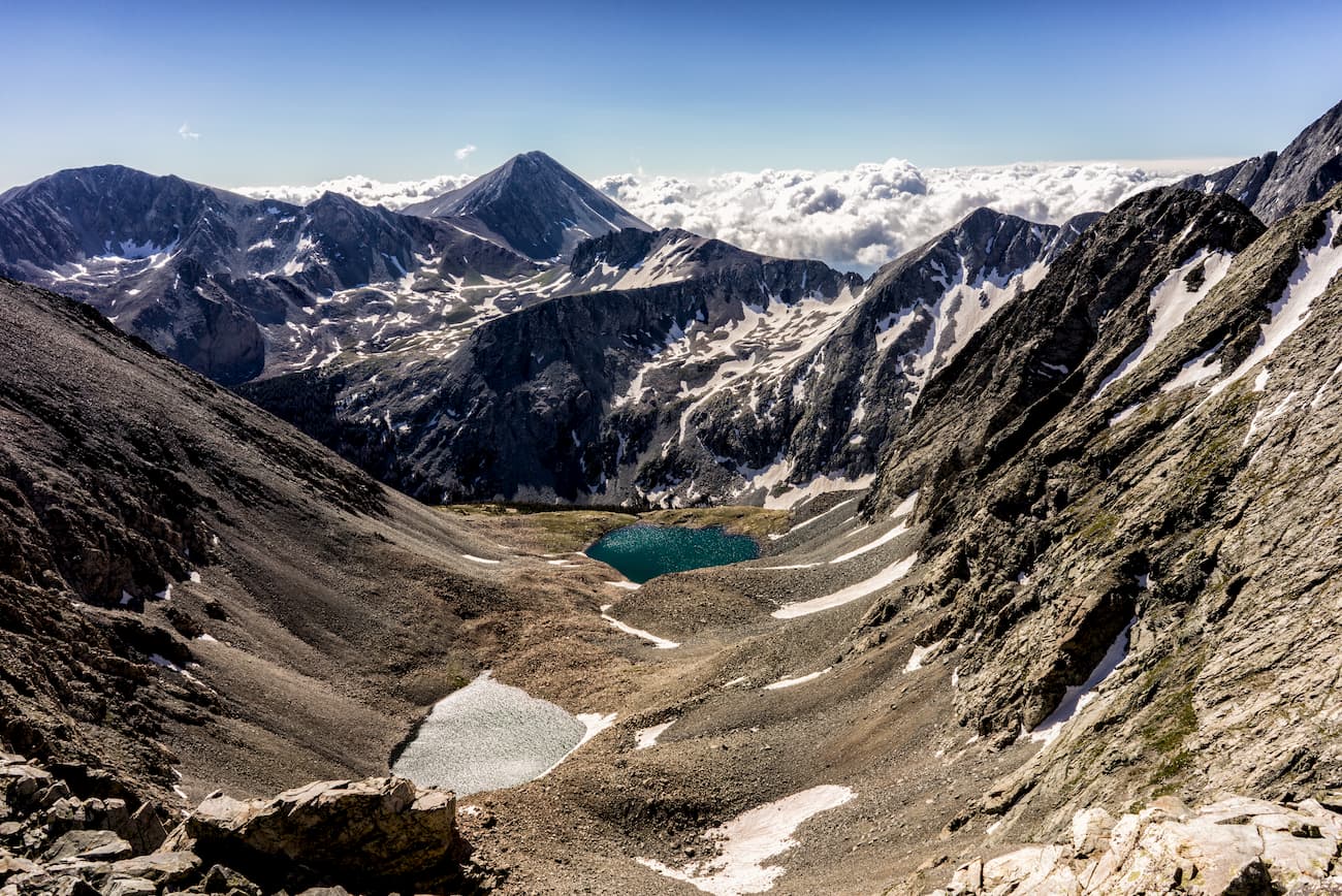 View of Mount Lindsey in the Sangre de Cristo range