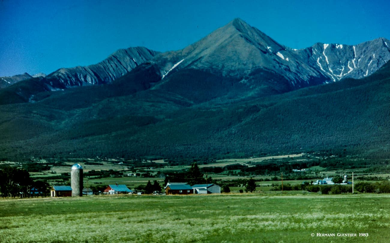 Horn Peak, Sangre de Cristo Mountains, seen from Westcliffe