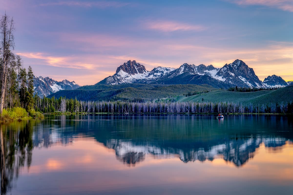 Stanley Lake. Sawtooth Wilderness Idaho