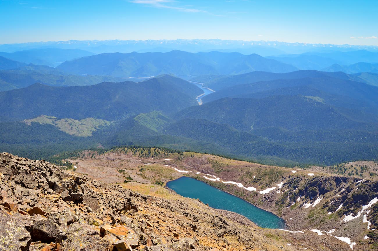 Borus mountain lake. Climate and Nature