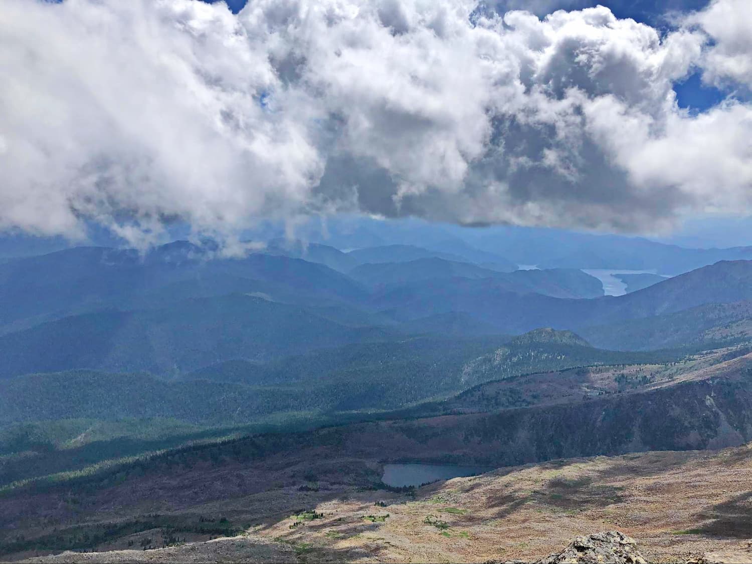 The view from Big Borus. Shushensky Bor passage