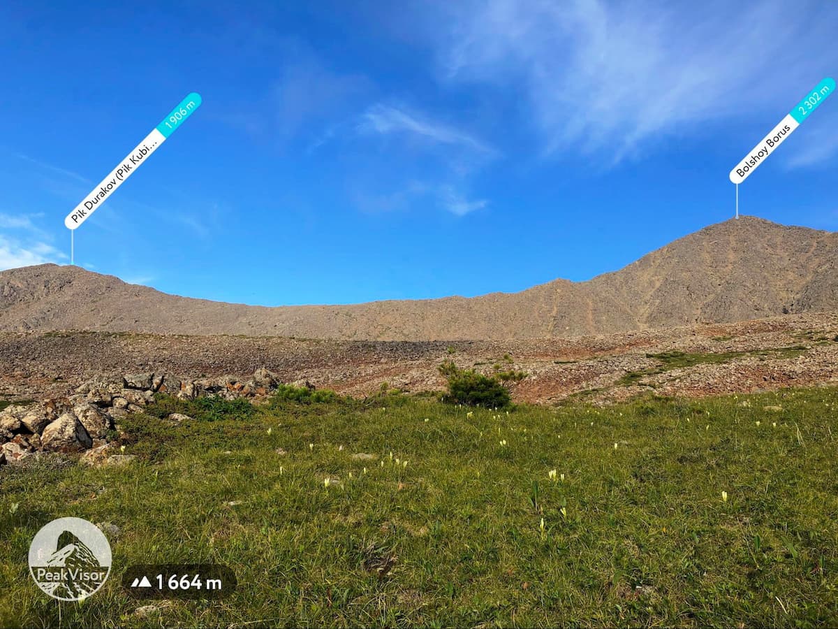Peak Durakov PeakVisor app image. Shushensky Bor passage