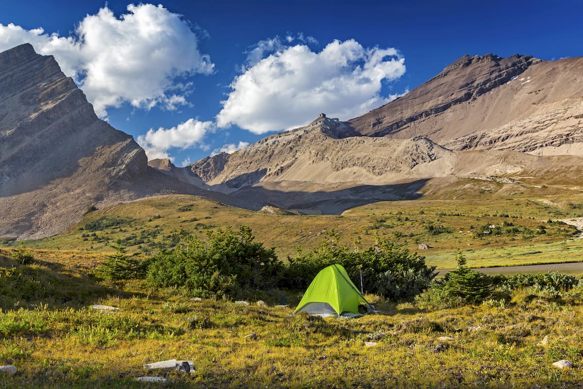 Near Devon Lake in remote Wilderness of Banff National Park. Siffleur Wilderness Area. Canadian Rockies
