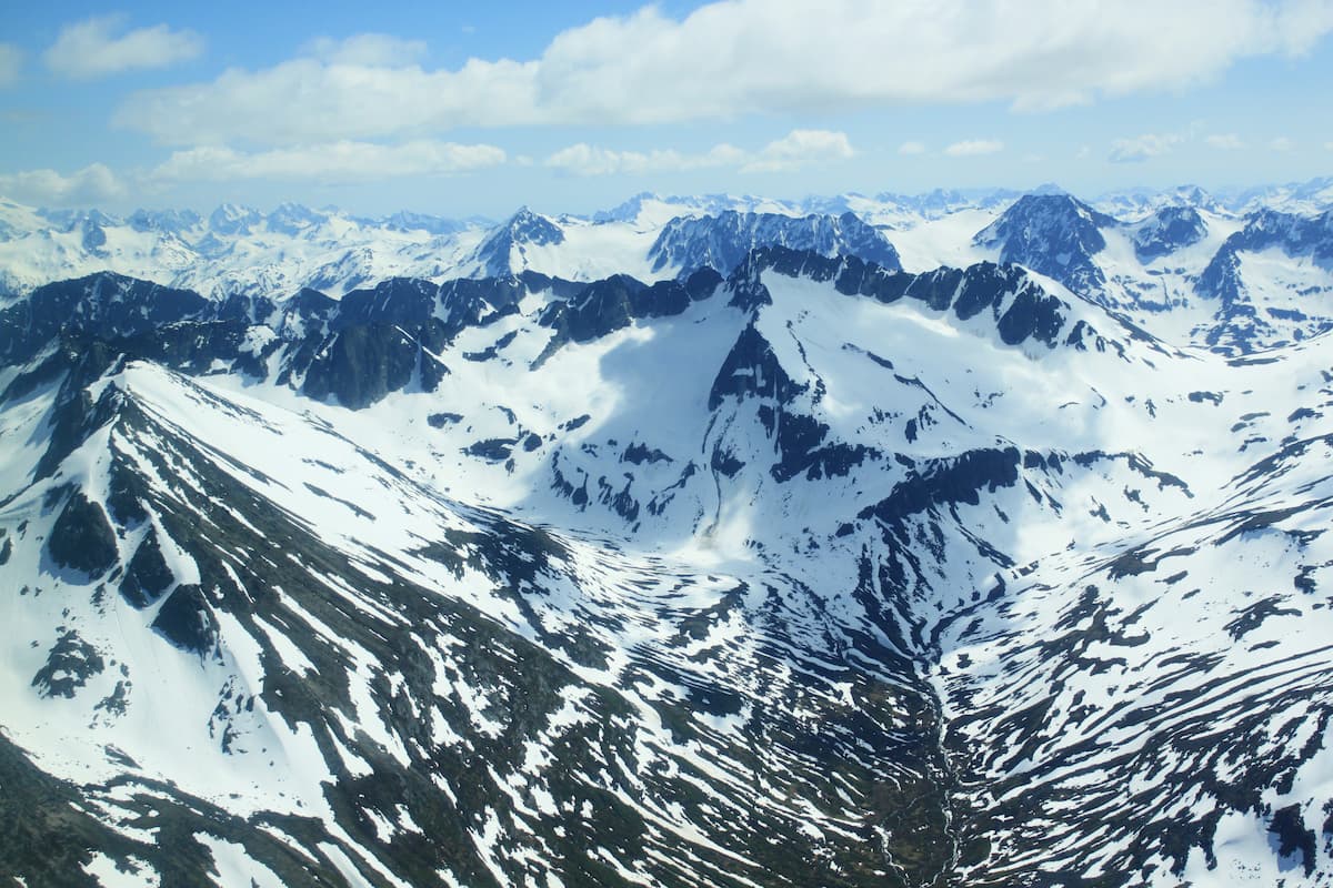 Mountain Peaks. South Central Alaska