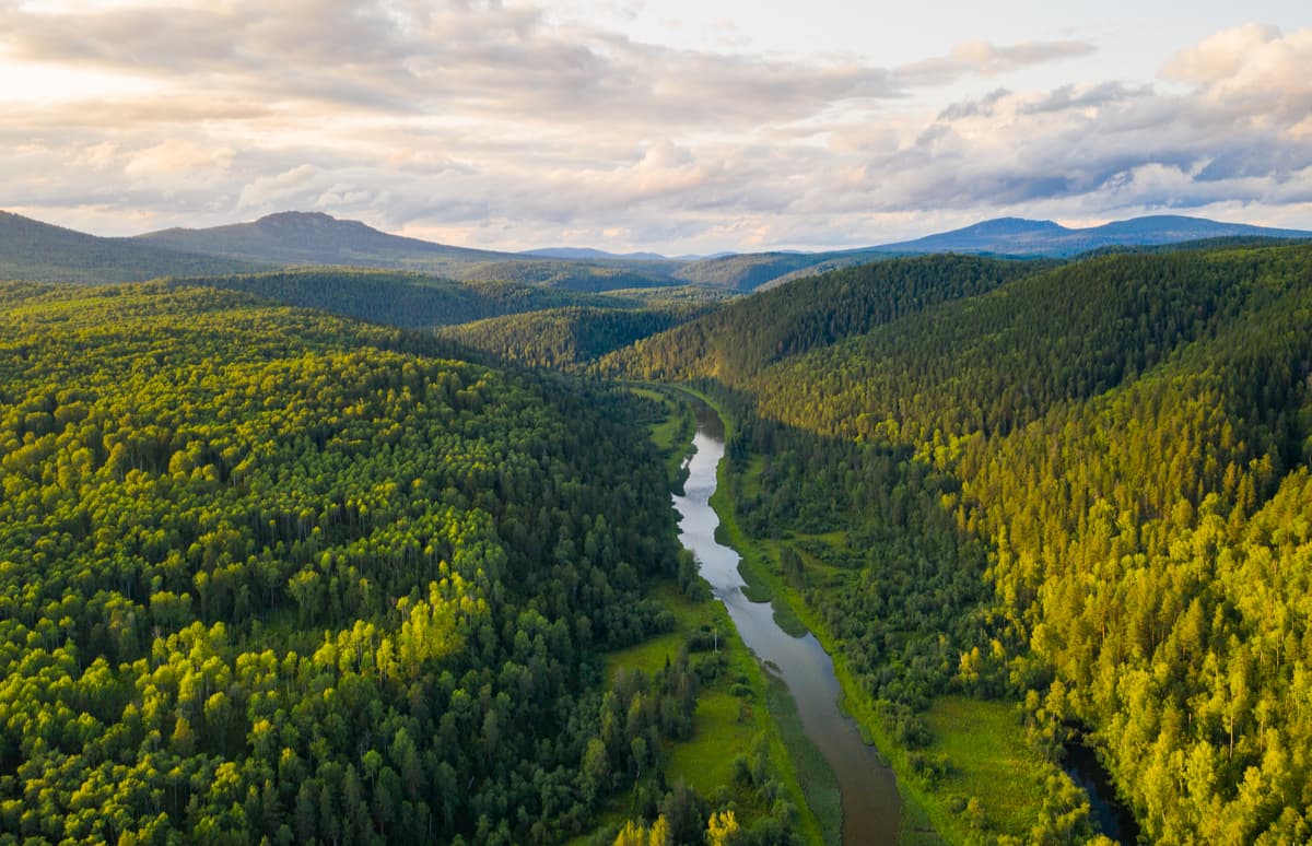 River Big Inzer. South Urals Nature Reserve.