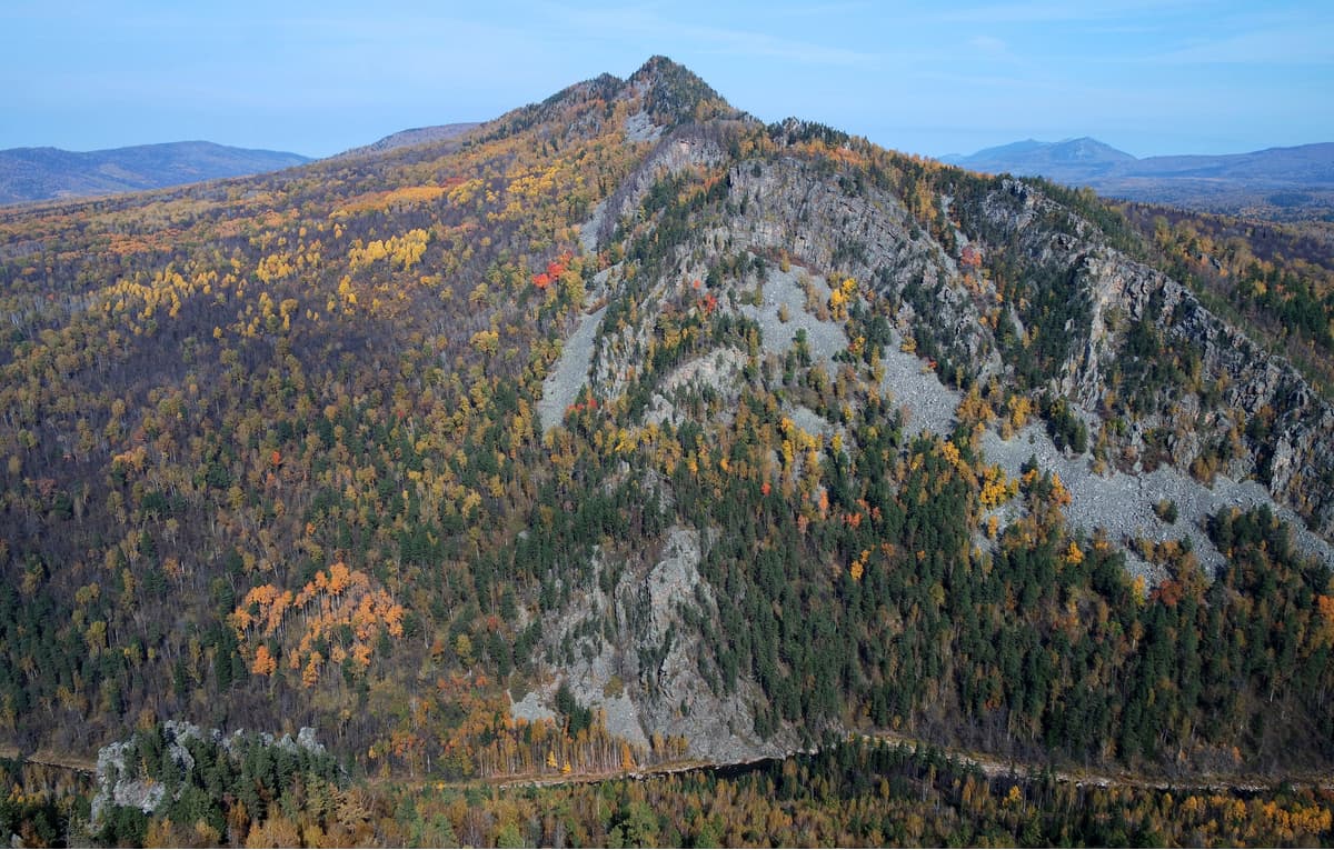 Little Yamantau Peak. South Urals Nature Reserve.