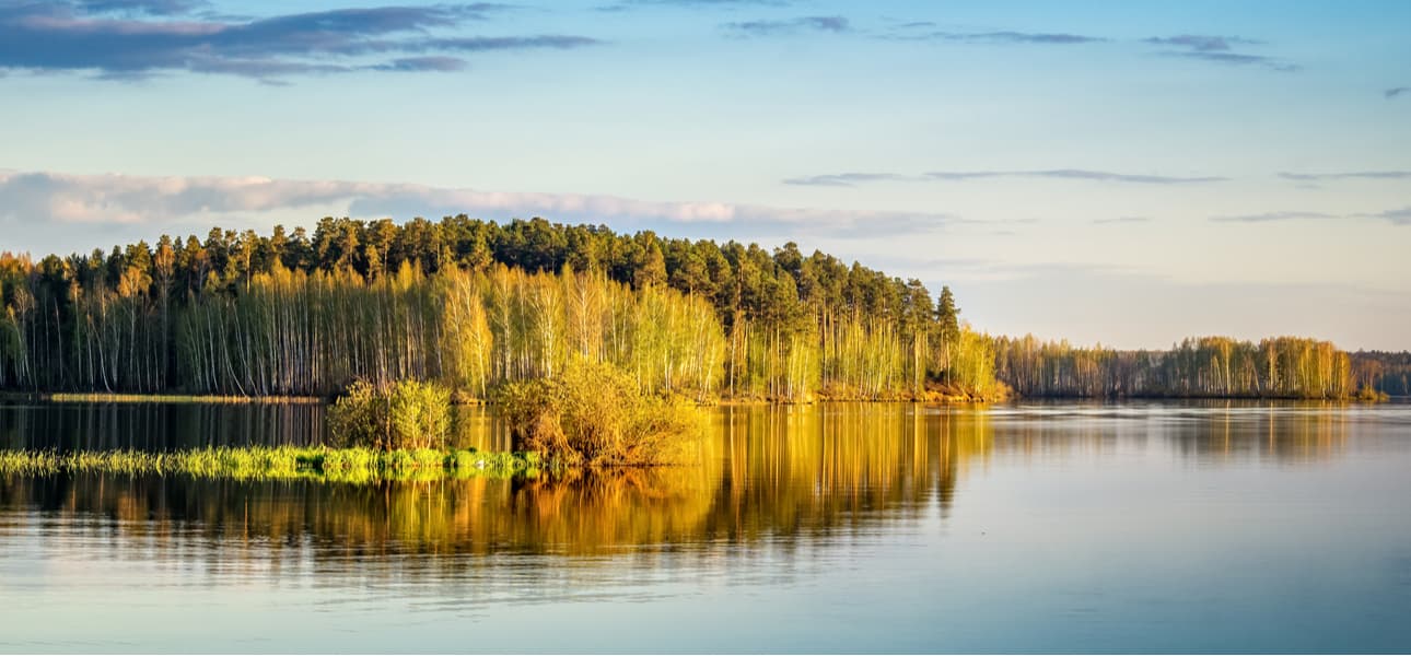 Irtysh river. Ural