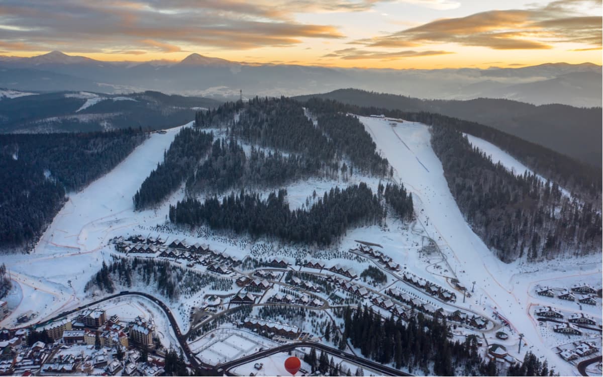 Highest mountains Hoverla and Petros