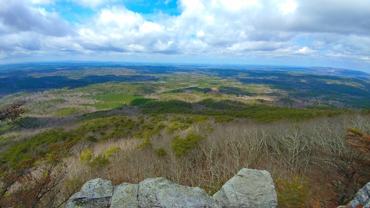 Scenic View at Cheaha Mountain State Park. Talladega National Forest