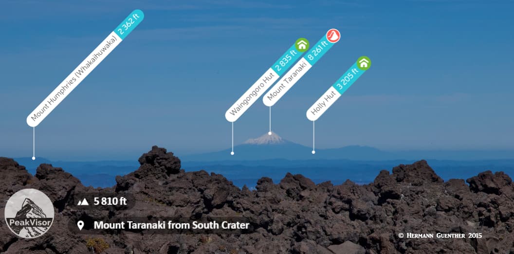 Mount Taranaki. Tongariro Alpine Crossing