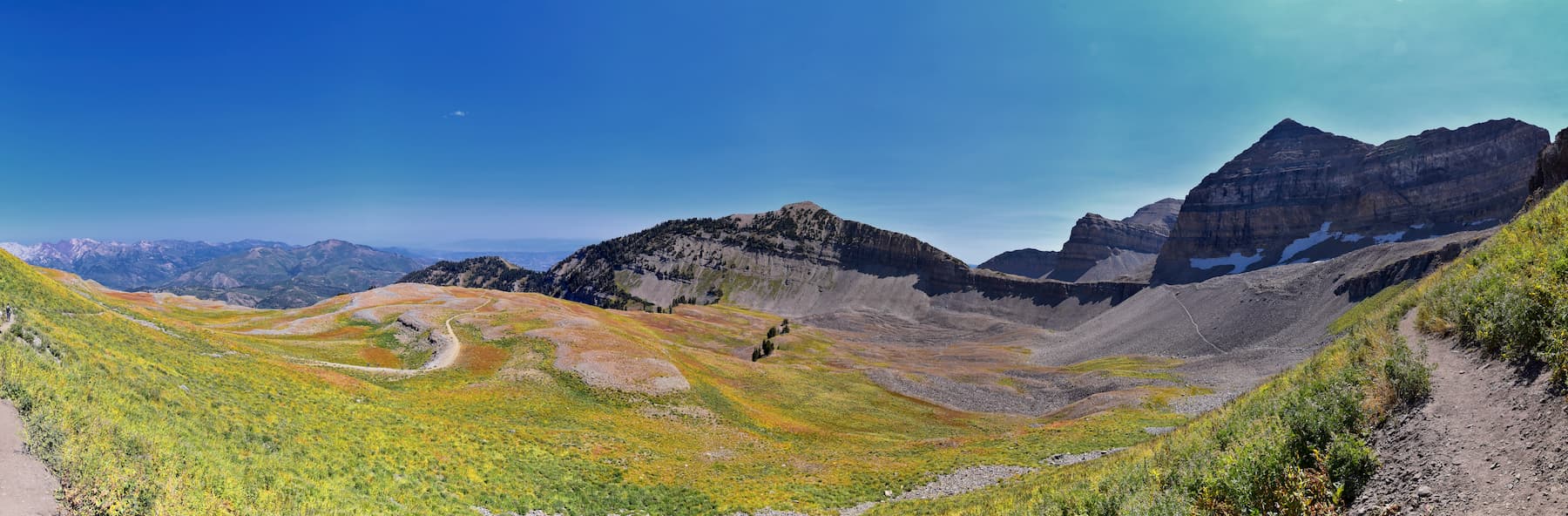 Timpanogos hiking trail in Uinta-Wasatch-Cache National Forest