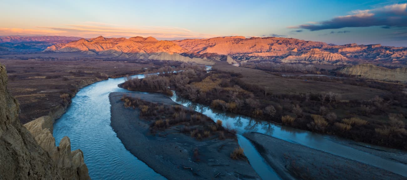 Panorama view in Vashlovani National Park