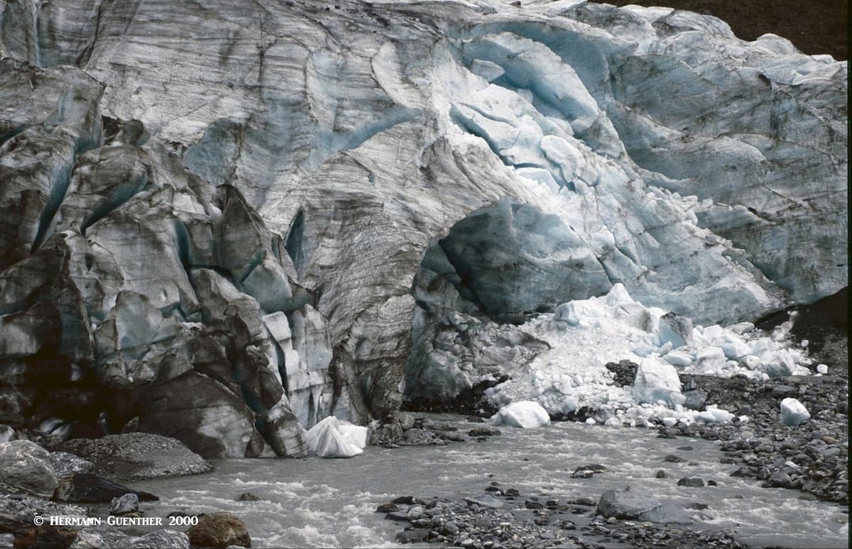 Fox Glacier Face in 2000