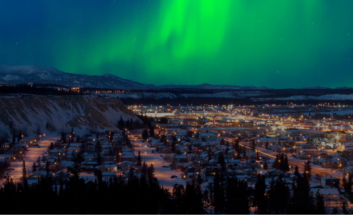Northern lights Whitehorse Canada