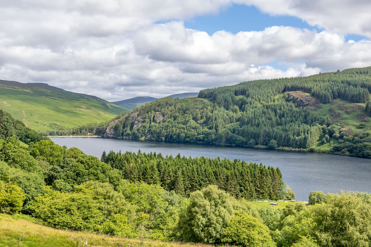 Lough Dan in County Wicklow. Wicklow Mountains National Park