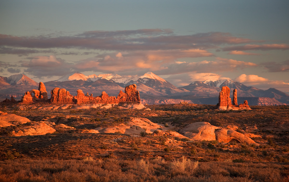 Arches National Park and La Sal Mountains