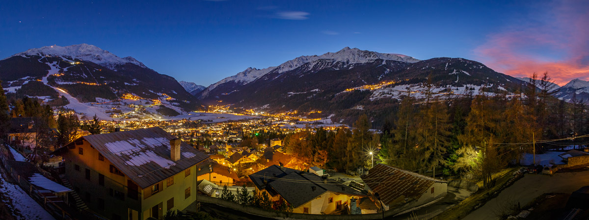 Bormio Night Panorama