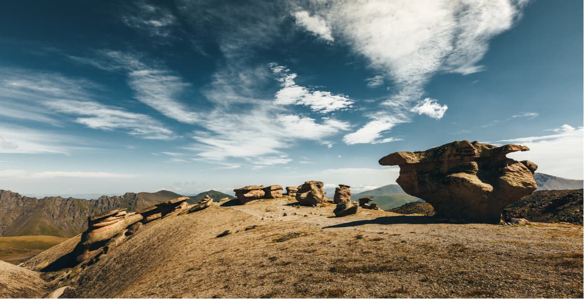 Stone Mushrooms Rocks. Elbrus