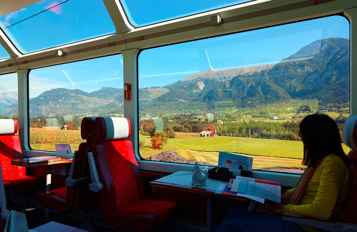 Scenic drives, trains, and flights