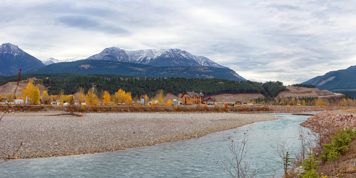 Golden sits along the Trans-Canada highway in the Columbia River Valley