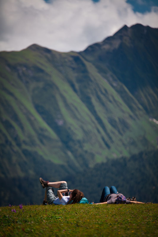 Hikers on Svaneti’s trails