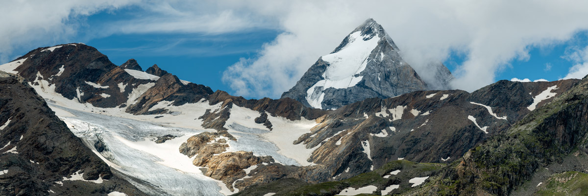 Koenigspitze / Gran Zebru view from the Martell Valley