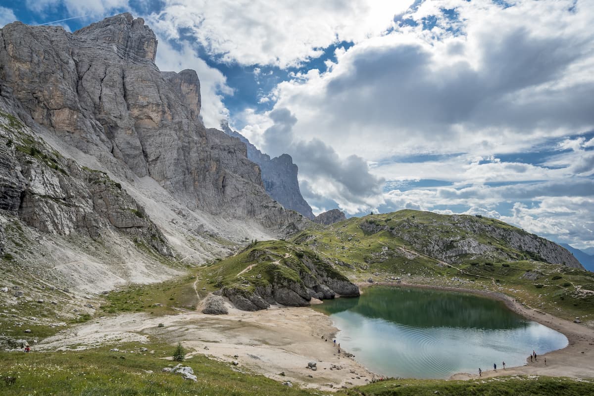 Lake Coldai at the foot of Monte Civetta