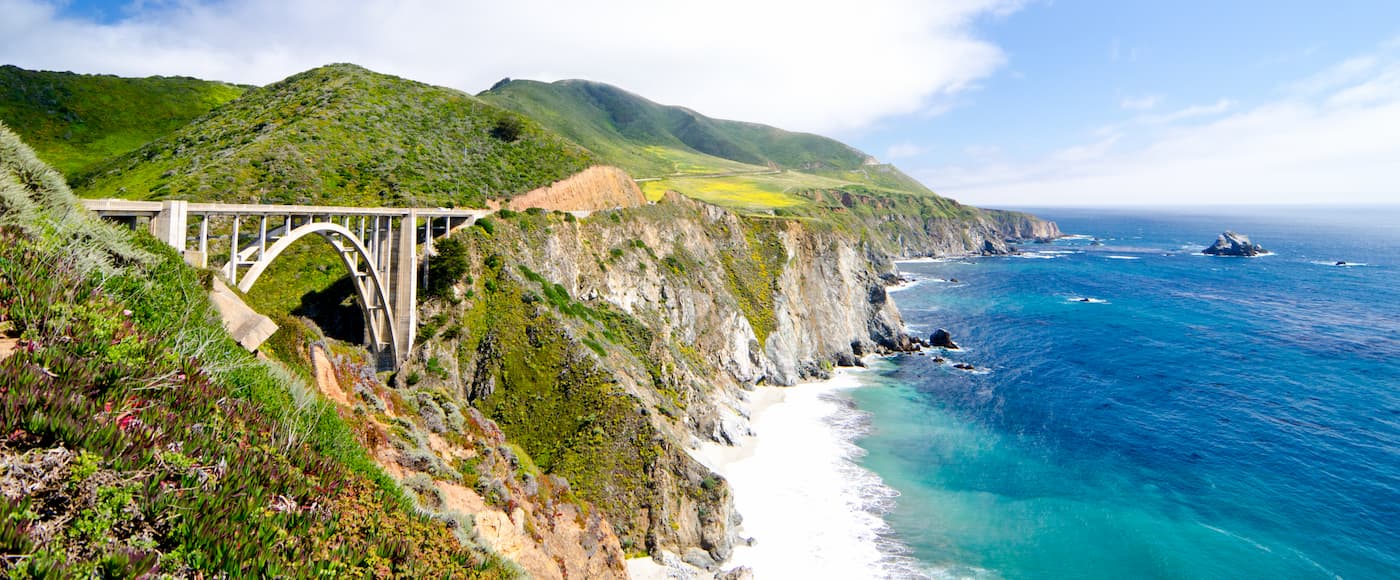 Bixby Creek Bridge. Los Padres National Forest