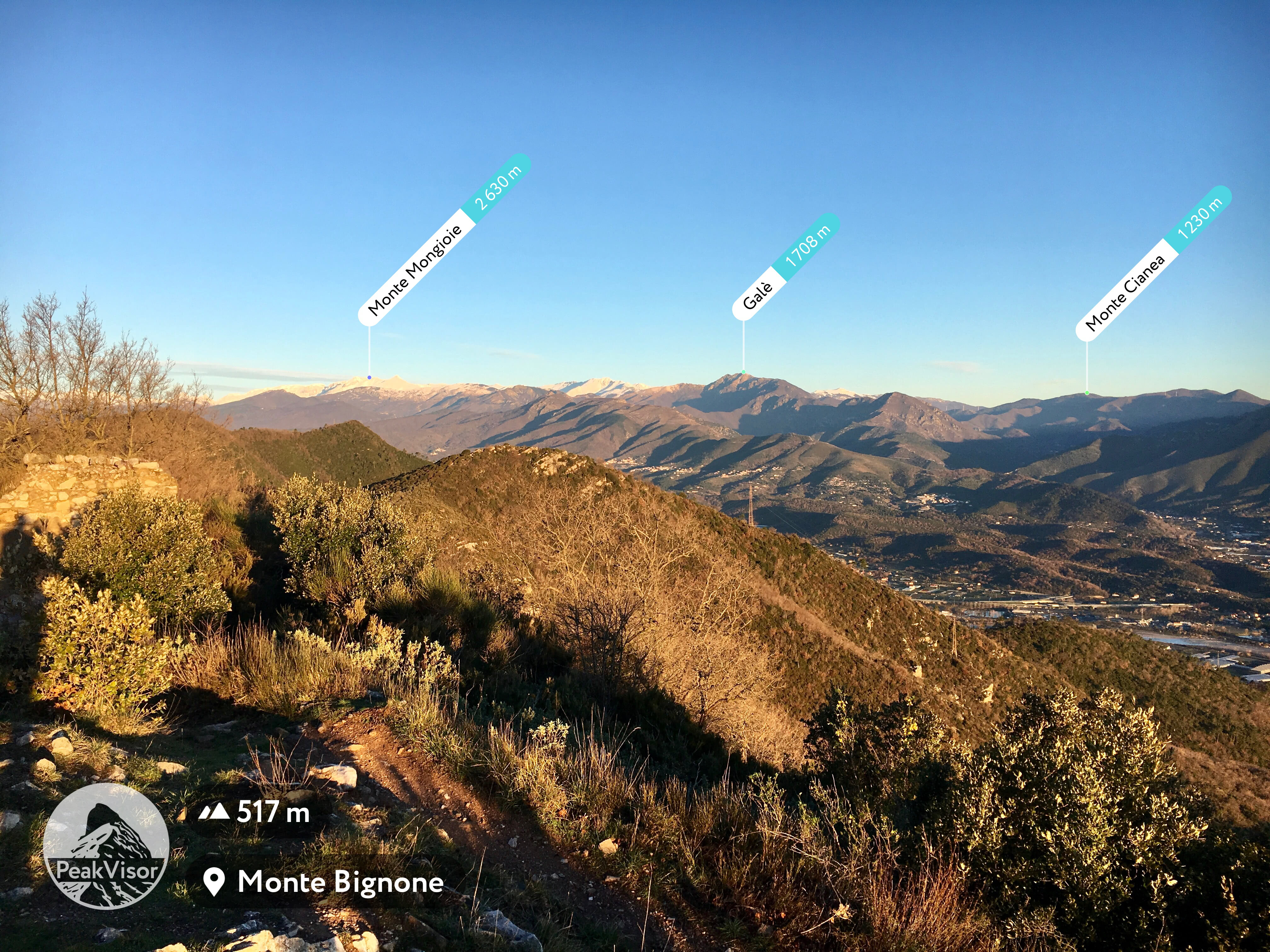 A view from Monte Bignone