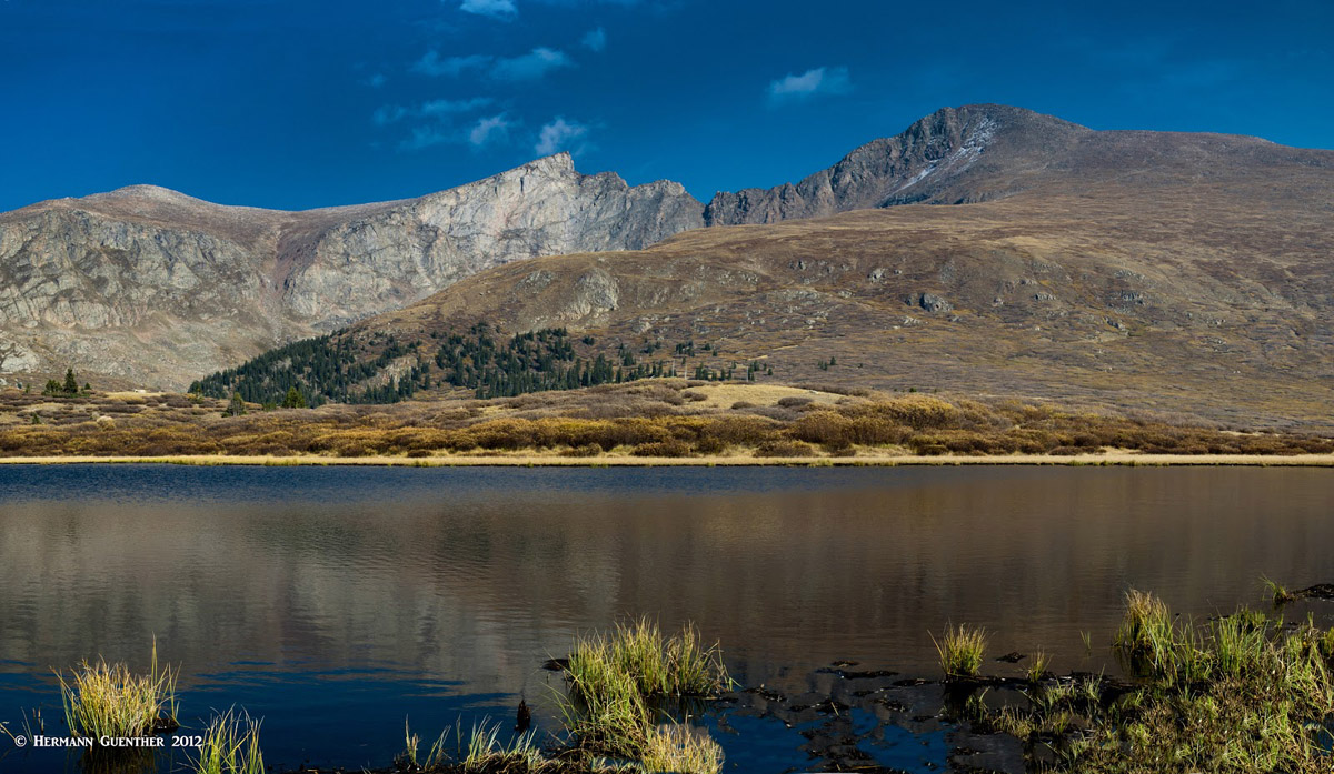 Mount Bierstadt (r) and the Sawtooth Ridge