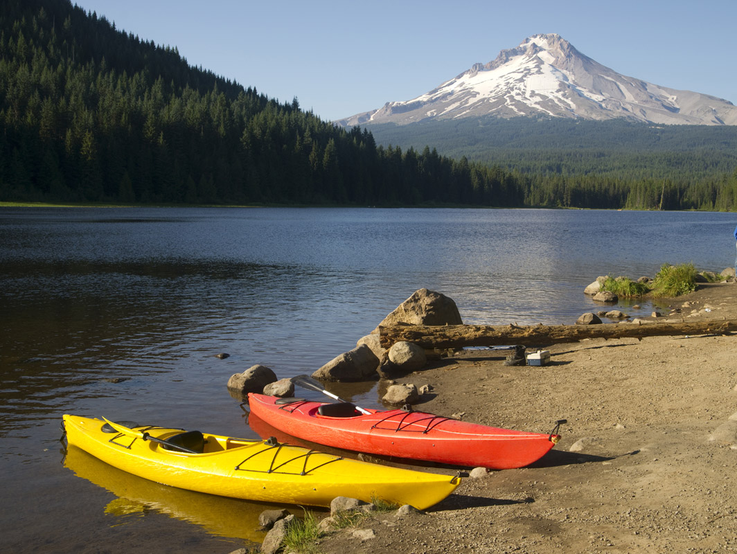 Mount Hood and Trillium lake