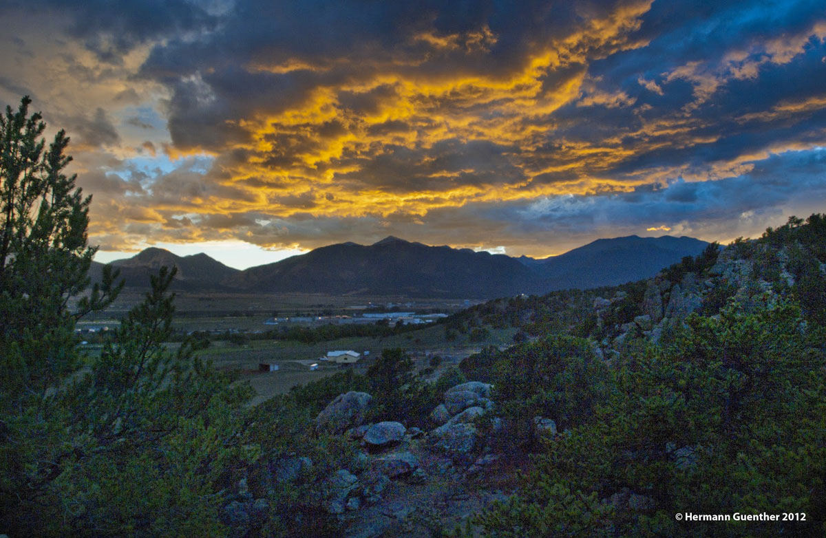 Buena Vista - Mount Yale and Mount Columbia (r)